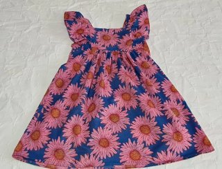 Vestido floral niña 5-6 años