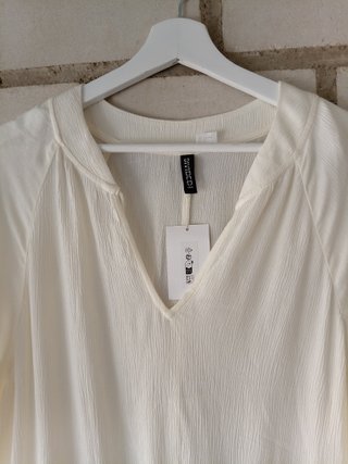 Vestido Verano Crema H&M Talla M