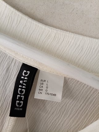 Vestido Verano Crema H&M Talla M