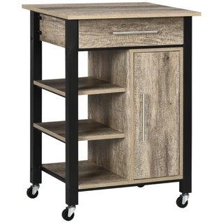 Carrello da Cucina Portavivande con Cassetto, Mens