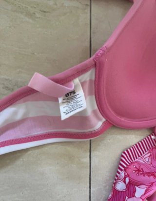 Bikini Mujer Rosa y Blanco