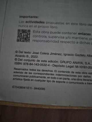 Libros de texto matemáticas 3 eso