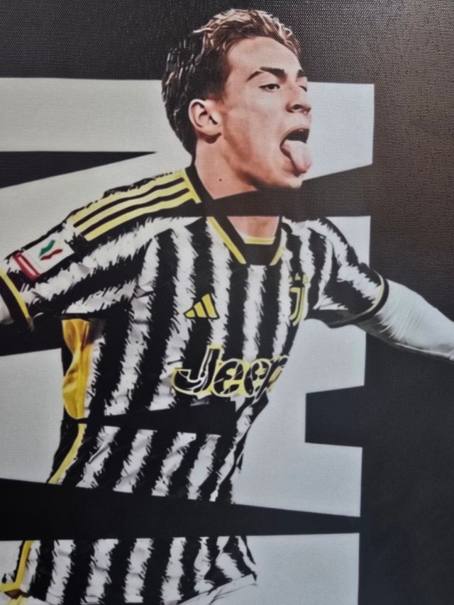 Quadro Kenan Yildiz Juventus 40x60 Cm