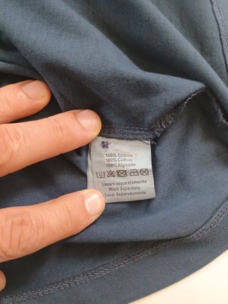 Polo Uomo Blu Cotone M