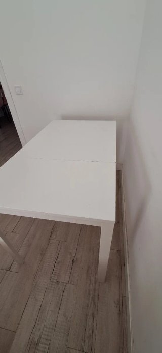 Mesa extensible blanca Ikea