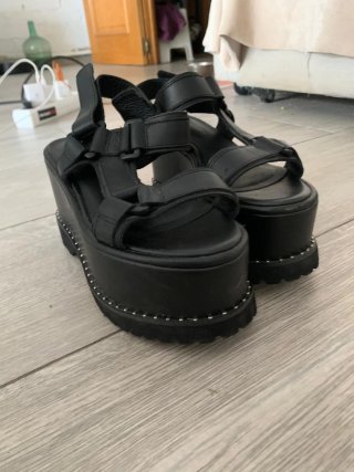 Sandalias Plataforma Negras