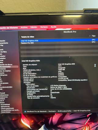 MacBook Pro 15 Touch Bar i7 16GB 512GB