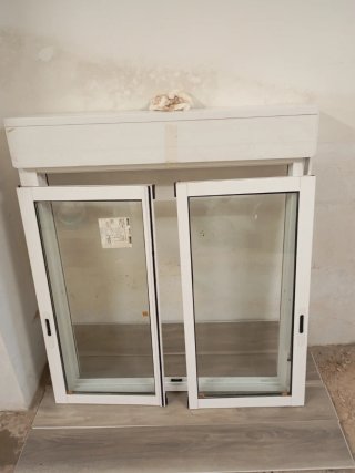 Ventana Aluminio 100x120 Climalit + Persiana