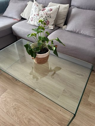 Mesa auxiliar cristal