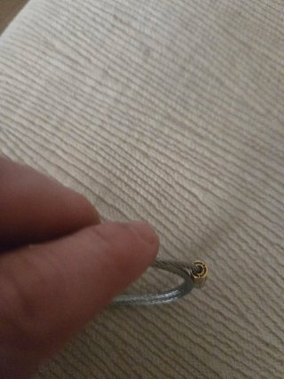 Pulsera Le Gramme 11g Oro y Plata