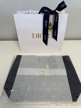Bolso Dior Tote Vaquero Letras Plateadas