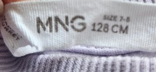 Sudadera niña Mango. Talla 7-8 (128 cm)