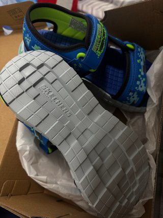 Sandalias Minecraft Niños Azul y Verde