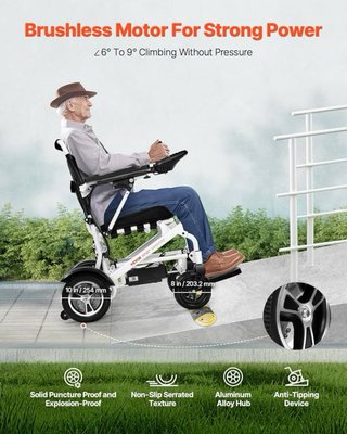 Silla de Ruedas Eléctrica Plegable