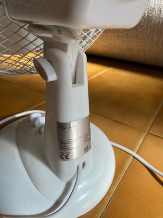 Ventilador de mesa blanco 2 velocidades
