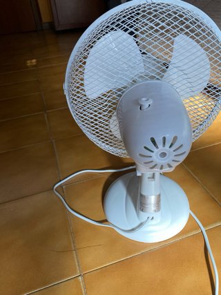 Ventilador de mesa blanco 2 velocidades