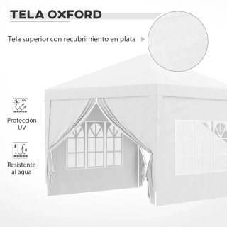 Carpa Plegable 3x3m con 4 Paredes