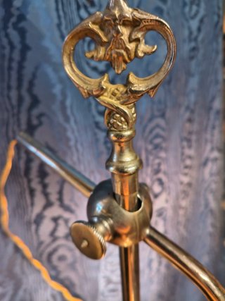 Lampada da scrivania Liberty 1920 Met nichelato