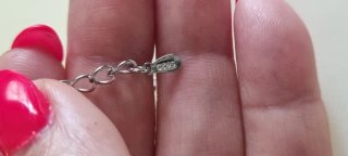 Pulsera Plata 925 Corazones y Circonitas Moradas