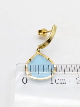 Pendientes Oro 18k Azul