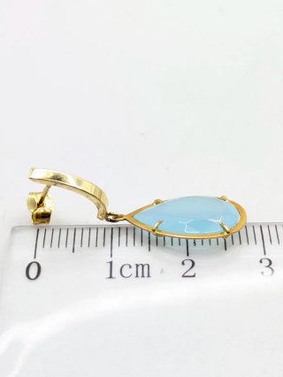 Pendientes Oro 18k Azul