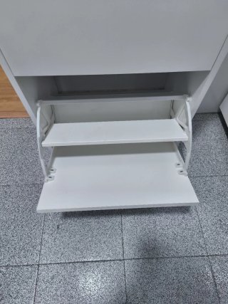 Zapatero IKEA BISSA Blanco 2 cajones