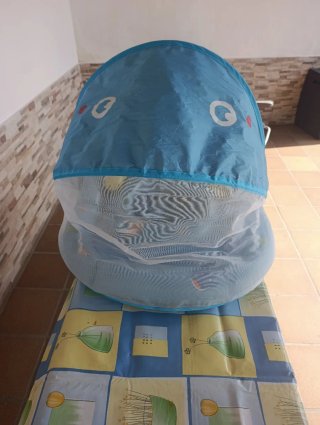 Flotador Bebé con Toldo y Diseño Marino