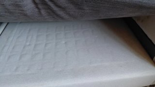 Sofá modular gris de tela