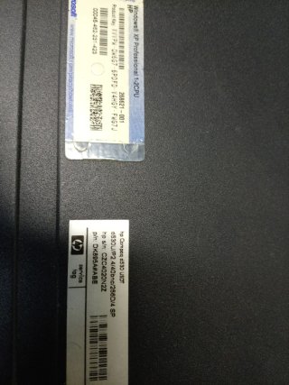 Ordenador HP Compaq Plata/Negro