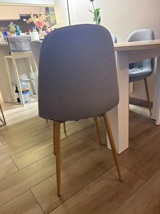 Mesa comedor extensible con 4 sillas