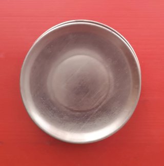 6 Bajoplatos y 6 Platillos Pan Metálicos Plateados
