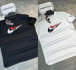 Camisetas solo L XL XXL Hombre Negras y Blancas