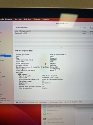 MacBook Pro 15 Touch Bar i7 16GB 512GB