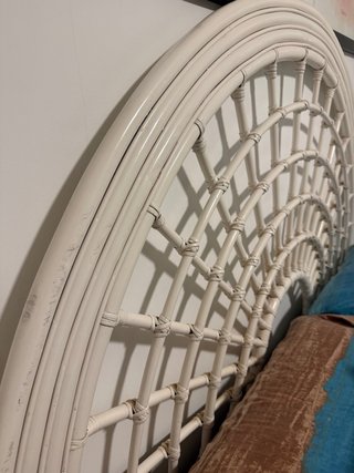 Cabecero Ratan Blanco Arco