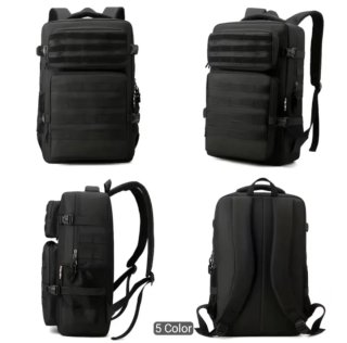 Mochila Táctica Negra Impermeable Molle Oxford 900