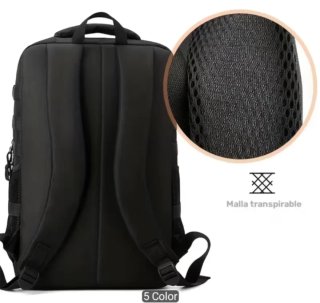 Mochila Táctica Negra Impermeable Molle Oxford 900