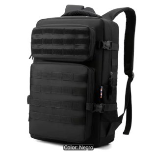 Mochila Táctica Negra Impermeable Molle Oxford 900
