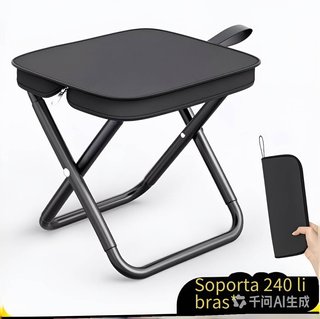 Silla Plegable Negra Resistente