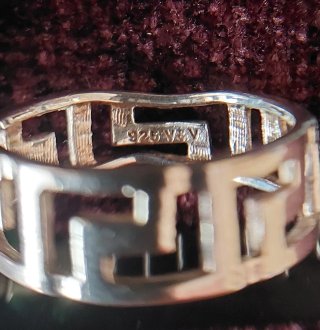 Anillo Plata Ley V&V Diseño Geométrico