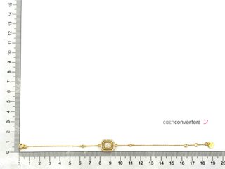 pulsera oro 18k con piedra con circonita