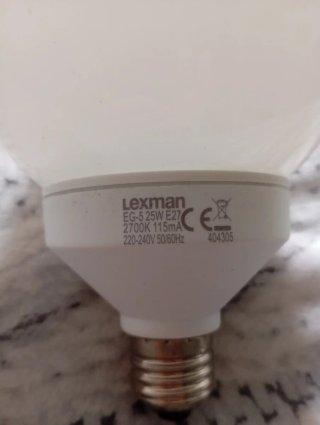 Bombilla LED Grande Blanca