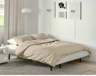 Sofá Cama 3 Plazas Espuma Gris