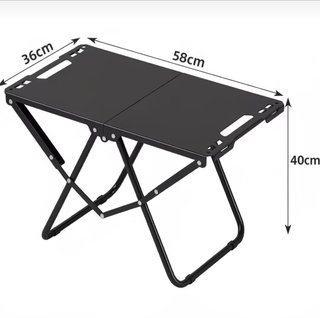 Mesa plegable metal 58x36x40cm