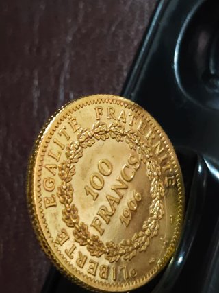Moneta d'Oro 100 Franchi Francesi 1906