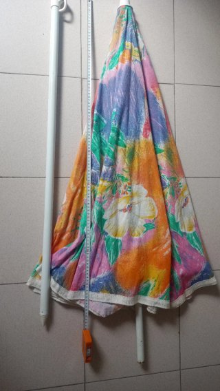 Sombrilla 195 cm diametro jardin, terraza, playa