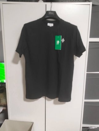 Camiseta Lacoste Negra Verano Hombre