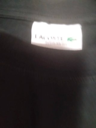 Camiseta Lacoste Negra Verano Hombre