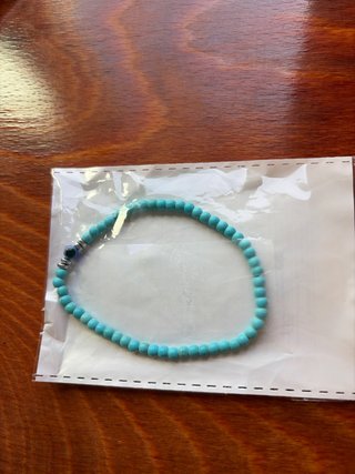 Pulsera de cuentas turquesa y azul