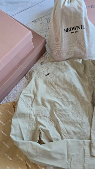 Cazadora Brownie Beige Botones