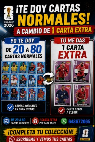 Intercambio Cromos Extra FIFA 2026